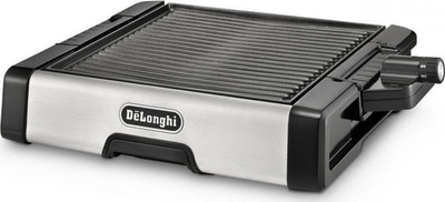 Grill elektrik DeLonghi BG400, 1800W, me termostat me rregullim, inox i zi