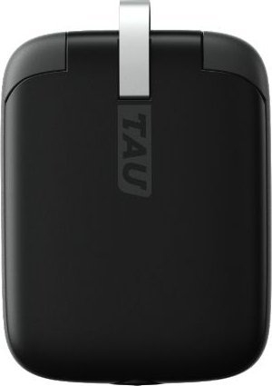 Power bank Rolling Square TAU, 3‑në‑1, me kabllo USB‑C Lightning MicroUSB, i zi
