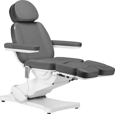 Karrige elektrike kozmetike Sillon Classic, 2 motorë, Pedi, gri
