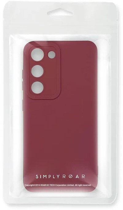 Заштитна маска Roar Luna за Samsung S25, силикон, црвена
