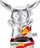 Lodër pelushi Pokémon Pikachu Celebration, edicion 25‑vjeçar, 30 cm, argjend metalik