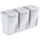 Set koshash plehrash Prosperplast Sortibox IKWB35S3, 3x35L, për riciklim, gri e hapur
