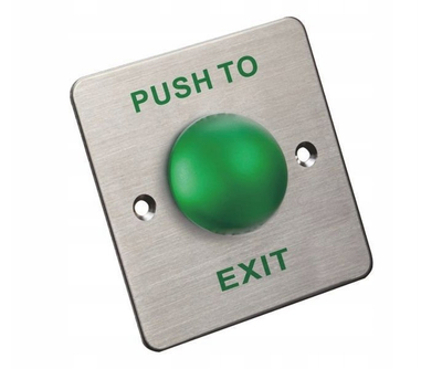 Buton daljeje Scot BT-8BW, çelik inox, IP67, jeshil