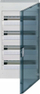 Panel shpërndarës Hager Vega VB418TB, 4x18 module, montim sipërfaqësor, derë e tymosur