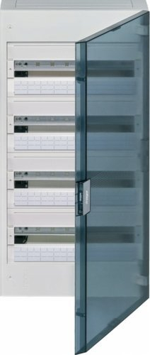 Panel shpërndarës Hager Vega VB418TB, 4x18 module, montim sipërfaqësor, derë e tymosur