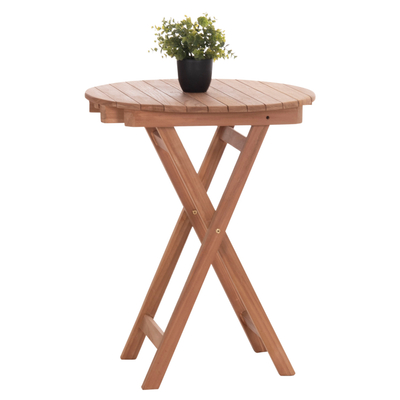Tavolinë kopshti Director's HEIDEL HM18120, rrumbullakët 60cm, dru teak, ngjyrë natyrale