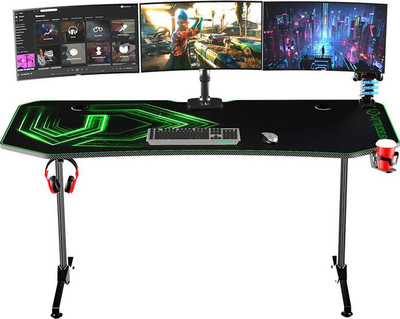 Tavolinë kompjuteri Ultradesk, 160 cm x 75 cm, e gjelbër
