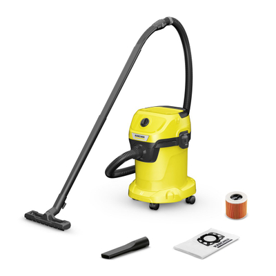 Fshesë industriale Karcher WD 3 V 17/4/20, 1000W, depozitë 17L, e verdhë