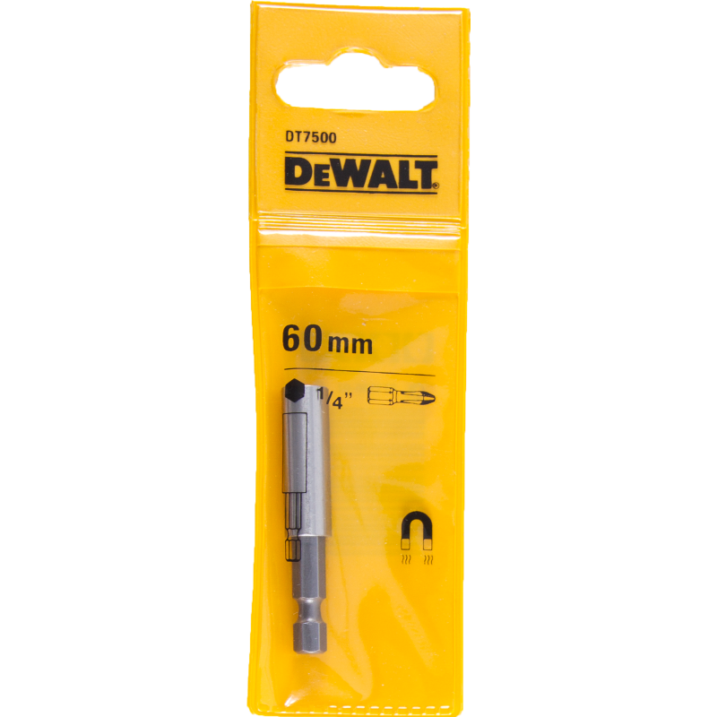 Mbajtëse magnetike bitash Dewalt DT7500-QZ, 60mm, 1/4"