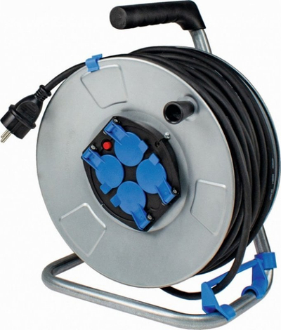 Tambur kabllo As Schwabe 10412, 50m, 230V, metalik