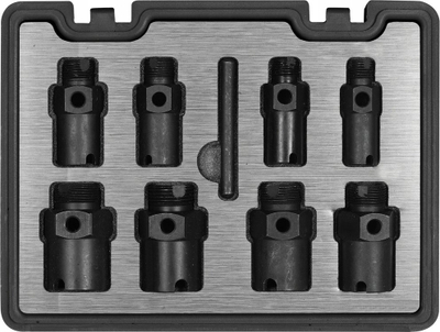 Set riparimi fileto Yato YT-17600, 9 pjesë, për fileto mrena dhe jashtë, i zi