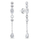 Vathë për femra Brilio Silver sBS3258, të argjendtë