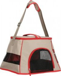 Çantë për mace Zolux Happy Cat, 2 në 1, 44 x 32 x 29 cm, e kaftë / krem