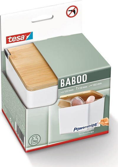 Kuti muri për banjo Tesa Baboo, e vogël, plastike, e bardhë