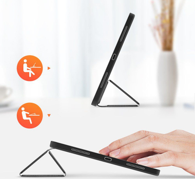 Mbulesë tablet Dux Ducis Tri-fold Smart Case, iPad Air 10.9" 2020 2022, me mbajtës Apple Pencil, e zezë