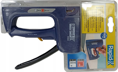 Kapsoll dore Rapid R453E Dual, për kapse 6–14 mm, trup plastik, blu