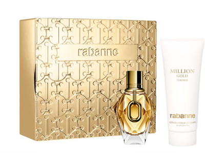 Set parfum dhe body lotion Rabanne Million Gold, EDP 50 ml, locion trupi 100 ml, për femra