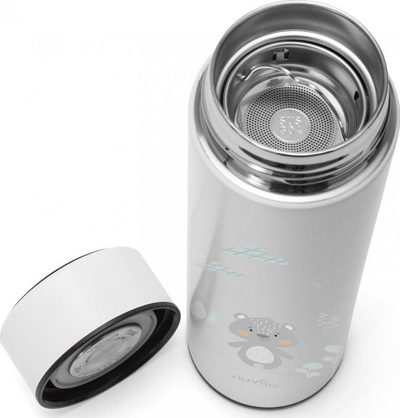 Termus për kalamoj Nuvita, 500ml, me sensor temperature LED, ngjyrë salmon