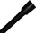 Zorrë dushi Tiger Ultrahose, 150 cm, çelik inox, e zezë