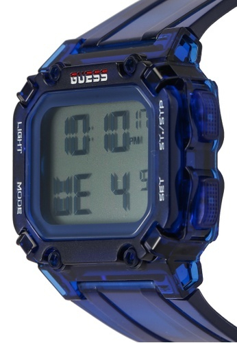 Orë dore Guess Digital GW0270G3, e kaltër