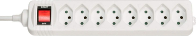 Zgjatues energjie Lindy 73169, me 8 dalje rryme, 2300W, i bardhë