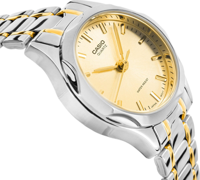 Ora femrash Casio LTP-1275SG-9A, quartz, xham mineral, dyngjyrëshe