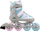 Rola inline Nils Adjustable L, nr 39-42, rrota PU 82A, gri me rozë