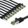 Kabllo rrjeti Goobay CAT 8.1 Patch Cord, S/FTP, 1 m, set me 10 copa, gri