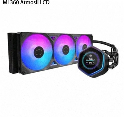 Ftohës me ujë për CPU Cooler Master MasterLiquid 360 Atmos II LCD, 360mm, ARGB, i zi