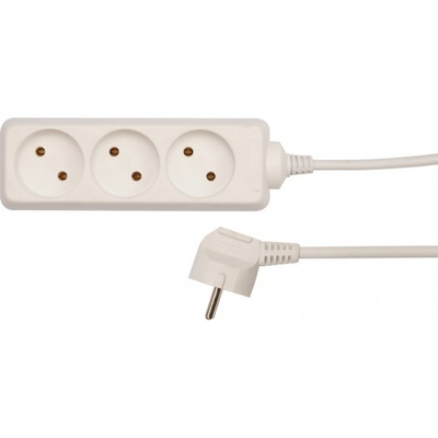 Prizë elektrike pa tokëzim, 3 fole 1.5m - 72484