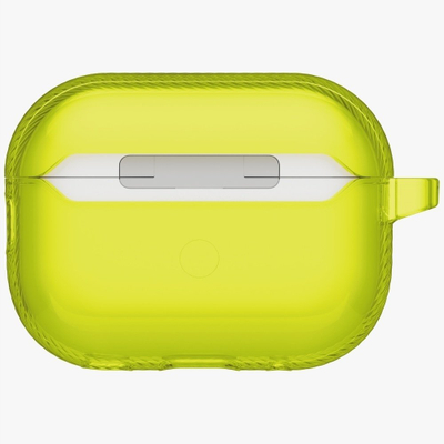 Mbulesë UNIQ GLASE për AirPods Pro 3, ultra transparente, mbyllje me sustë Spring Lock, jeshile e çelët