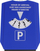 Disk parkimi Shell Parking Disc Scraper 2in1, me krujtëse akulli, plastikë, blu e bardhë