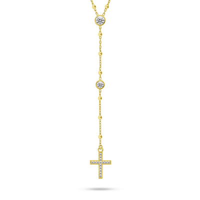 Qafore për femra Brilio Silver Rosary sBS3361, e artë