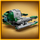 Set LEGO Star Wars Yodas Jedi Starfighter 75360, anije për ndërtim, jeshile gri