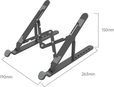 Mbajtëse laptopi Orico PFB-A24, 11"-17", e rregullueshme, e zezë