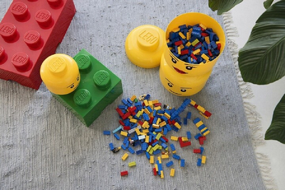 Kuti ruajtje LEGO Head - silly (S)