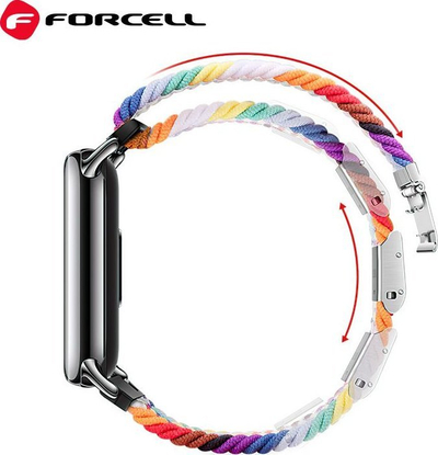 Rrip ore Forcell F-Design Fx5 për Xiaomi Smart Band 8, najlon i gërshetum, me shumë ngjyra