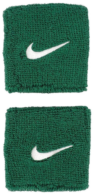 Shiritë për kyç dore Nike Swoosh, 2 copë, 6.5 cm, të bardhë