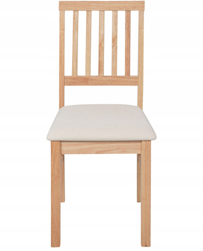 Set karrigesh darke Beliani Orono, 2 copë, dru rubberwood, bezhë e çelët