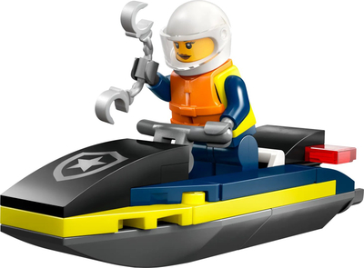 Set LEGO City 30693 Police Jet Ski, 29 pjesë, 5+ vjeç, shumëngjyrësh