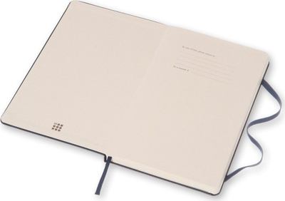 Fletore Moleskine Classic Notebook Large, kapak i fortë, 13 x 21 cm, blu