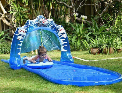 Rrëshqitëse uji SunClub Water Slide Ice Breaker, 500x95cm, shumëngjyrëshe