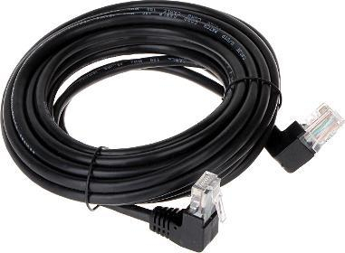 Kabllo rrjeti LogiLink PATCHCORD RJ45 5m, UTP, qoshe 90°, gri