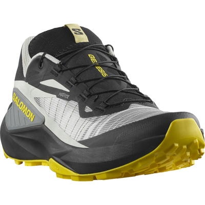 Патики за планинско трчање Salomon Genesis, Contagrip All Terrain, Quicklace, сиво и црно со жолто
