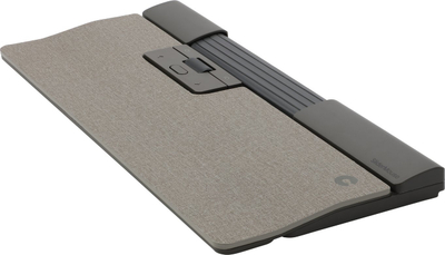 Maus ergonomik Contour Design SliderMouse Pro Wireless, pa tela, me mbajtëse kyçi standarde, gri e hapur