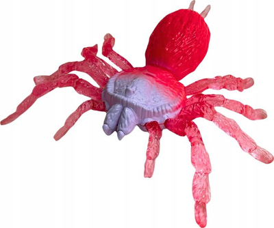 Lodër antistres Lean Toys, merimangë që shtrihet, 20 cm, rozë