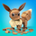Lodra ndërtimi Mega Construx Pokémon Eevee, 200+ pjesë, 10 cm, multingjyrëshe