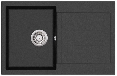 Lavaman kuzhine graniti SQT101-601AW, 78x50cm, montim i futur, i zi