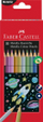 Lapsa ngjyros Faber Castell 201583 Metallic, set me 10 copa, efekt metalik, shumëngjyrëshe