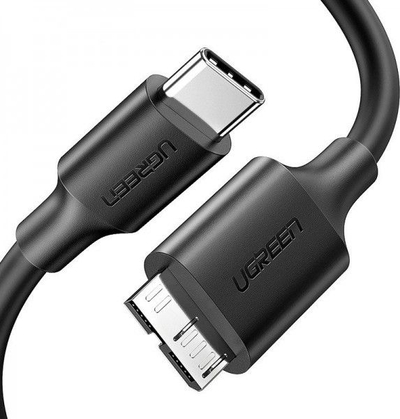 Kabllo USB UGREEN 20103, USB C në Micro USB 3.0, 1 m, i zi